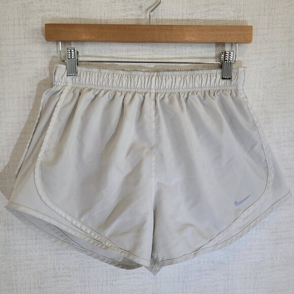 Nike Pants - Nike Dri Fit Running Shorts Womens Medium White Drawstring Lined Athletic